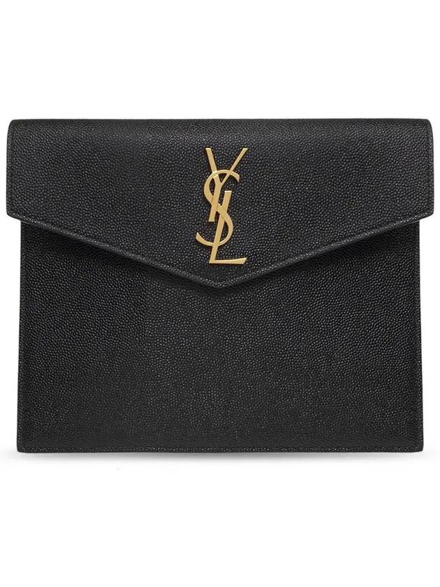 Envelope Uptown Baby Clutch Bag Black - SAINT LAURENT - BALAAN 2