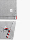 Men's Medium Weight Jersey Tipped Pocket Crewneck Short Sleeve T-Shirt Light Grey - THOM BROWNE - BALAAN 4