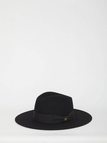 Felt Fedora Black - CELINE - BALAAN 1