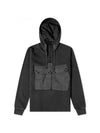 Felpa Chiusa Cappuccio Garment-Dye Hooded Anorak Black - TEN C - BALAAN 1