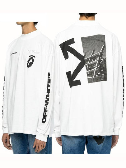 Arrow Overfit Long Sleeve T-Shirt White - OFF WHITE - BALAAN 2