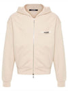 Le Gros Grain Zip-Up Hoodie Beige - JACQUEMUS - BALAAN 1