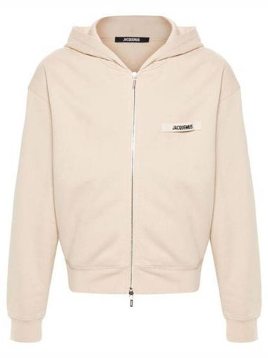 Le Gros Grain Zip-Up Hoodie Beige - JACQUEMUS - BALAAN 1