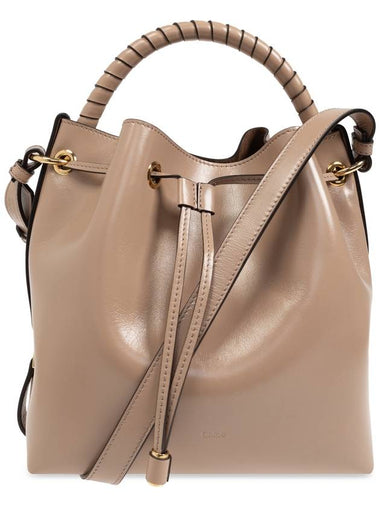 Chloé Shoulder Bag Marcie Type Bucket, Women's, Beige - CHLOE - BALAAN 1