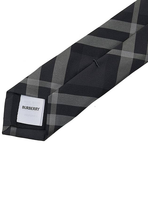 Classic Cut Vintage Check Silk Tie Grey - BURBERRY - BALAAN 10