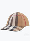 Logo Check Cotton Ball Cap Birch Brown - BURBERRY - BALAAN 2