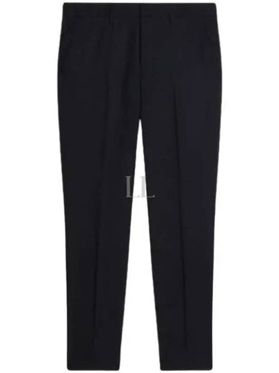 Virgin Wool Chino Straight Pants Black - AMI - BALAAN 2