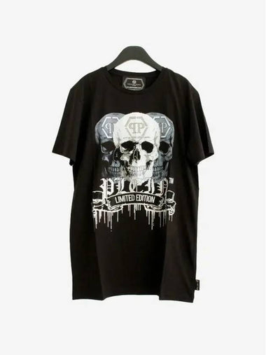 Men's Short Sleeve T-Shirt Black MTK3672 PJY002N 02 B 6 - PHILIPP PLEIN - BALAAN 1