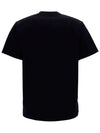 Logo Label Pocket Short Sleeve T-Shirt Black - ACNE STUDIOS - BALAAN 4