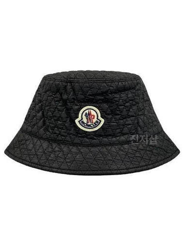 Quilted Bucket Hat Black 3B00027 788K4 999 3B000 27 270424 1039419 - MONCLER - BALAAN 1