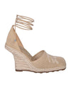 Plunge Mesh Wedge Heel Espadrilles Field - BURBERRY - BALAAN 1