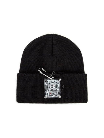 BBD Disorder Patch Beanie Black - BLACKBLOND - BALAAN 1