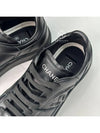 CC Logo Calfskin Low Top Sneakers Black - CHANEL - BALAAN 10