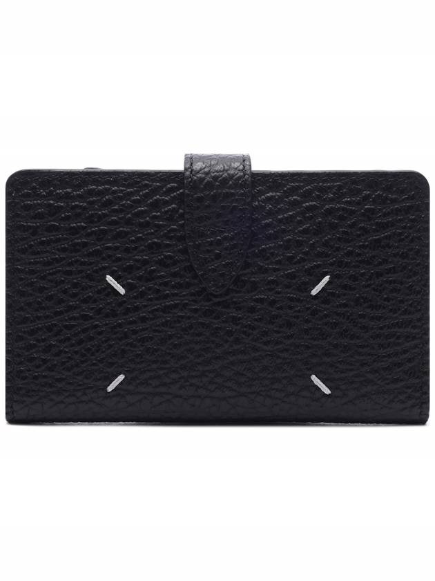 Iconic Stitch Leather Card Wallet Black - MAISON MARGIELA - BALAAN 5