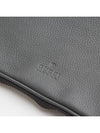 Gray leather men s big clutch bag - GUCCI - BALAAN 5