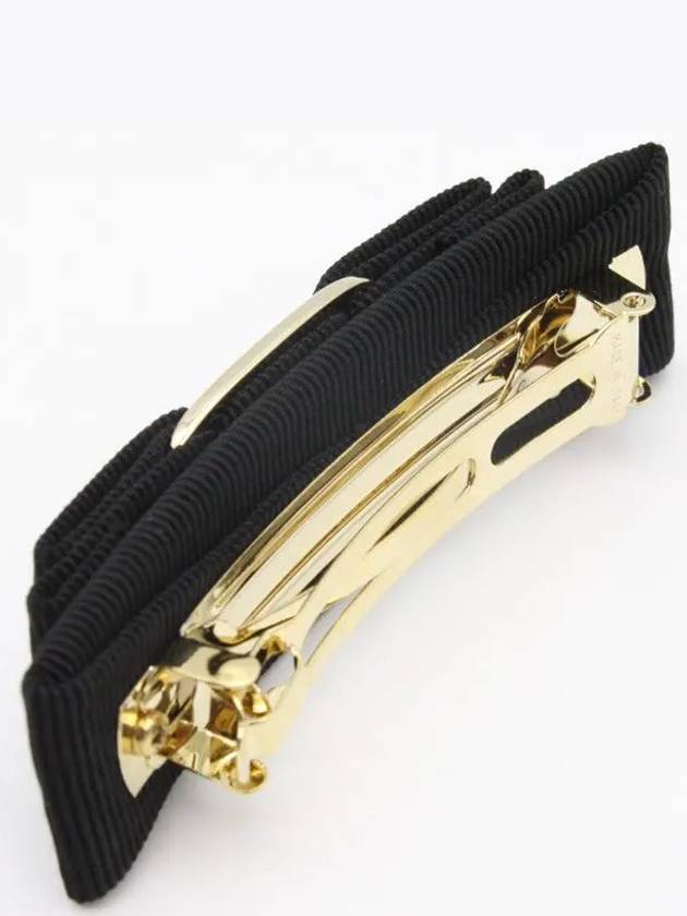 Vara Bow Hair Clip Black - SALVATORE FERRAGAMO - BALAAN 4