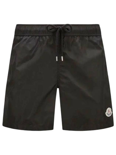 Logo Patch Swim Shorts Black - MONCLER - BALAAN 1