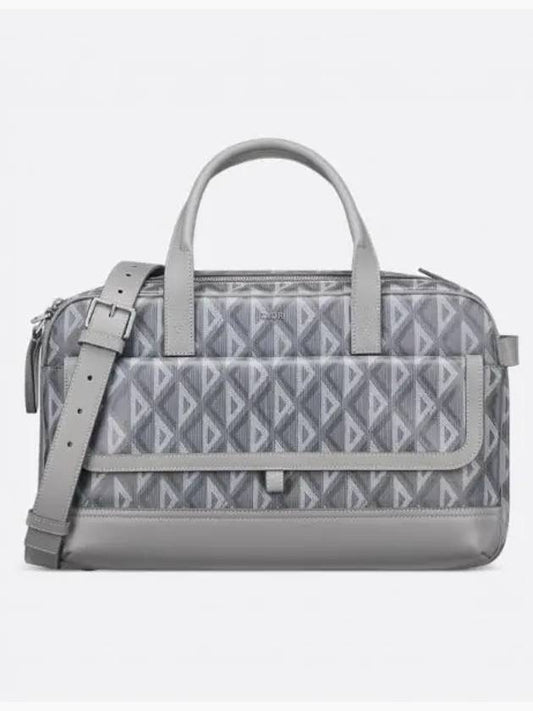 Hit The Road CD Diamond Canvas Smooth Calfskin Pet Carrier Bag Grey - DIOR - BALAAN 2