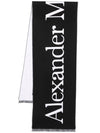 Men's Classic Logo Scarf Black - ALEXANDER MCQUEEN - BALAAN 1