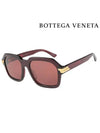 Eyewear Oversized Frame Sunglasses Brown - BOTTEGA VENETA - BALAAN.