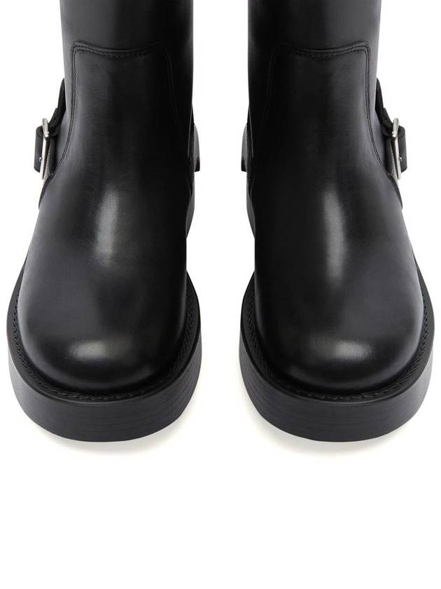 Americana Harness Leather Middle Boots Black - COURREGES - BALAAN 5