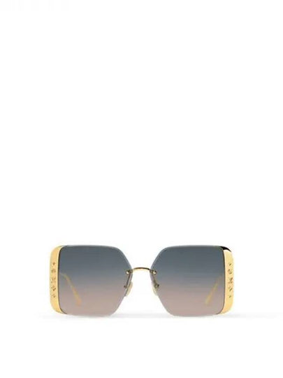 LV Moon Metal Square Sunglasses Gold - LOUIS VUITTON - BALAAN 2