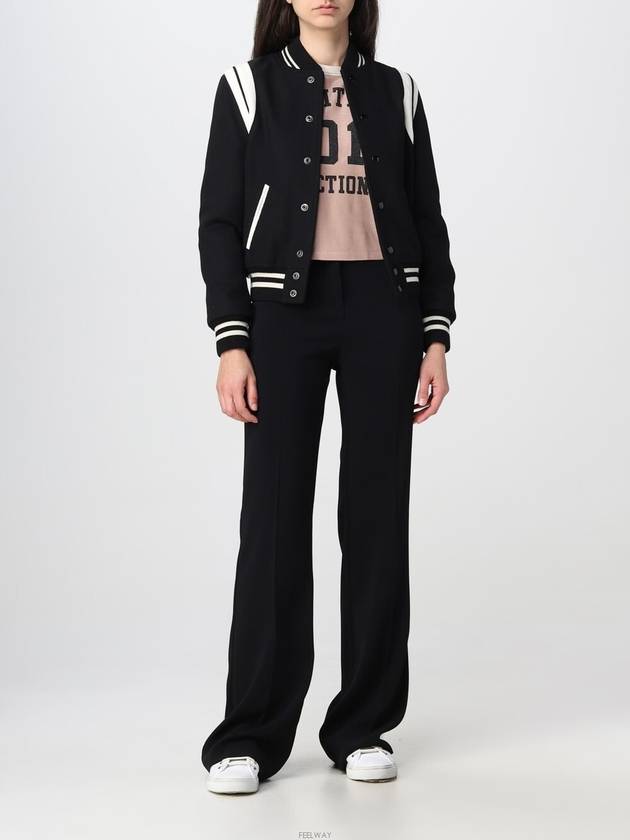 Teddy Jacket In Wool Black - SAINT LAURENT - BALAAN 6