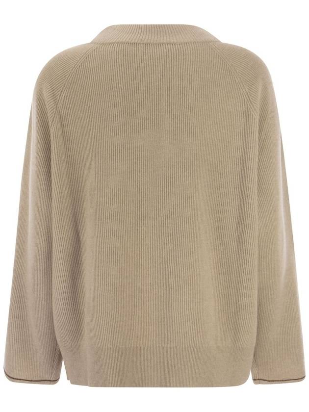 Sweater M12192500 C9504 SAND - BRUNELLO CUCINELLI - BALAAN 3