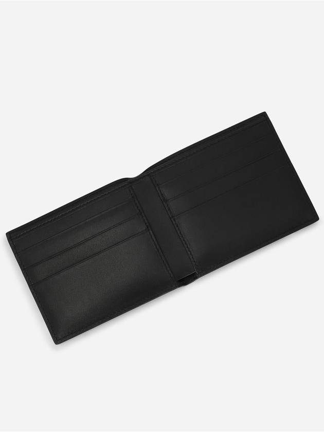 Logo Leather Half Wallet Black - DOLCE&GABBANA - BALAAN 4