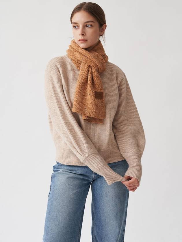 AUTUMN MUFFLER CAMEL - RECLOW - BALAAN 5