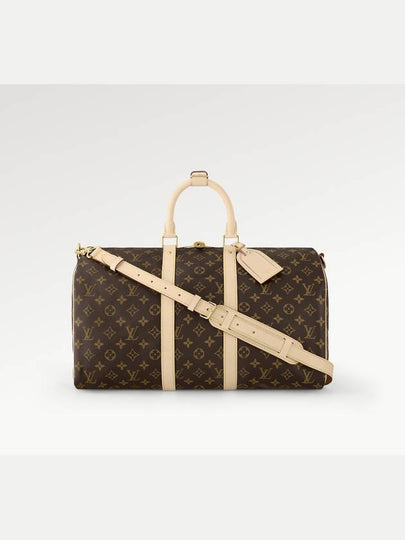 Keepall Bandouliere Monogram Duffel Bag Brown - LOUIS VUITTON - BALAAN 2