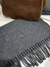 Pony Logo Signature Virgin Wool Muffler Gray - POLO RALPH LAUREN - BALAAN 5