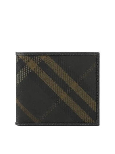 Check Bifold Half Wallet Shadow - BURBERRY - BALAAN 2