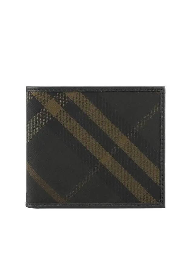 Check Bifold Half Wallet Shadow - BURBERRY - BALAAN 3