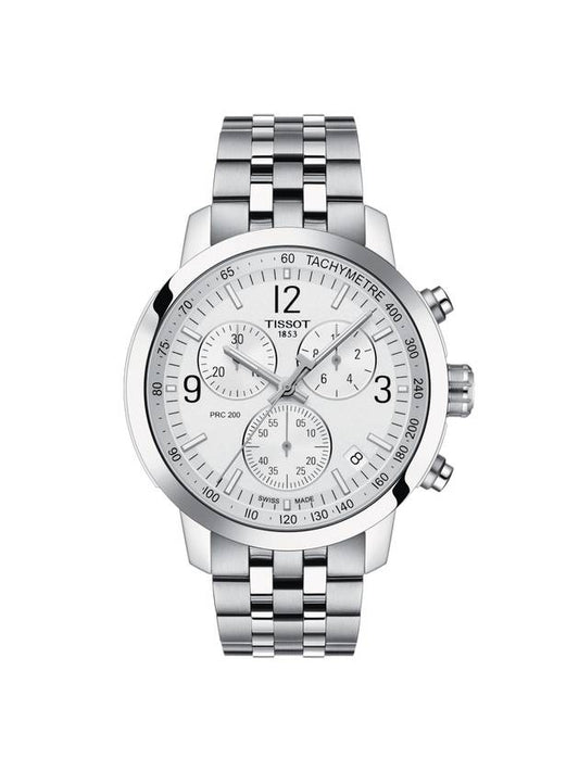 Prc 200 Chronograph Watch Silver - TISSOT - BALAAN 1