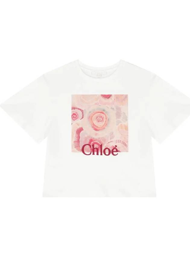 Kids Square Flower T Shirt C20257 117 - CHLOE - BALAAN 2