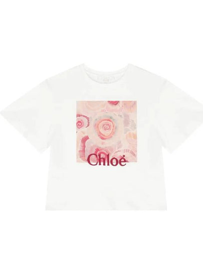 Kids Women Square Flower T Shirt C20257 117 - CHLOE - BALAAN 2