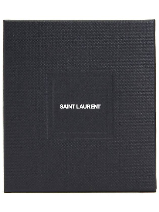 Monogram Card Case in Smooth Leather Black - SAINT LAURENT - BALAAN 8