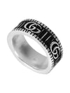 GG Marmont Silver Ring with Bouble G Detail - GUCCI - BALAAN 5