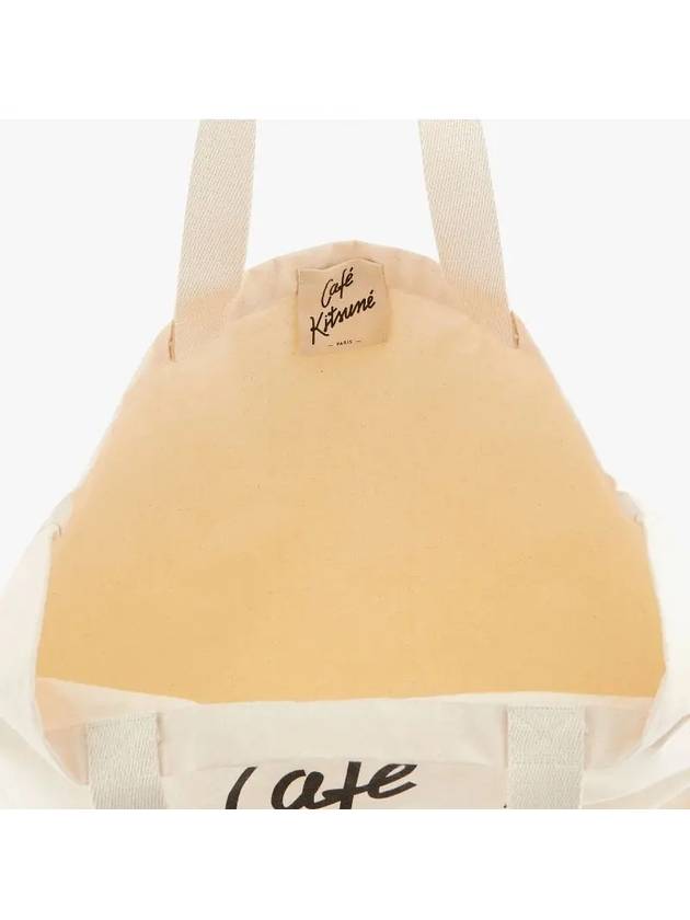 Cafe Kitsune Canvas Tote Bag Latte - MAISON KITSUNE - BALAAN 4