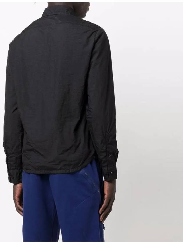 Lens Tailor L Shirt Zip-Up Jacket Black - CP COMPANY - BALAAN 5