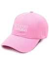 Logo Cotton Ball Cap Pink - GANNI - BALAAN 2