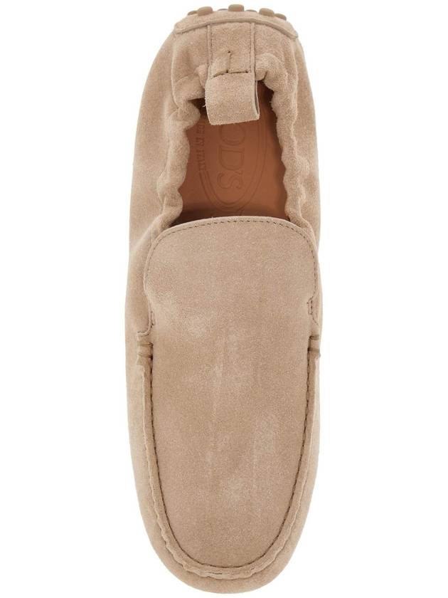 gathered leather slippers in cord color - TOD'S - BALAAN 2