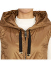 Women's Greengi Water Resistant Technical Canvas Vest Caramel - MAX MARA - BALAAN 9