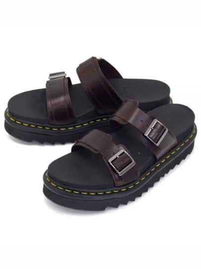 Miles Buckle Brando Leather Sandals Black - DR. MARTENS - BALAAN 2