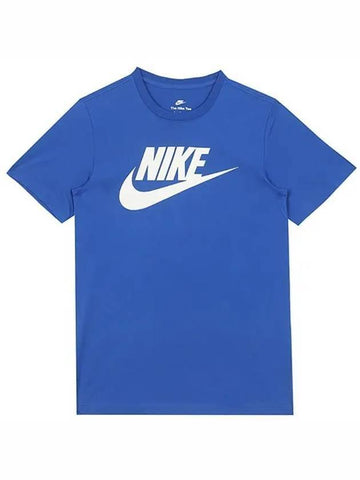 Futura Icon Short Sleeve T-Shirt Blue - NIKE - BALAAN 1