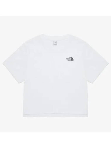 The North Face NT7UQ45B Women s Cotton Basic Short Sleeve Round Tee - THE NORTH FACE - BALAAN 1