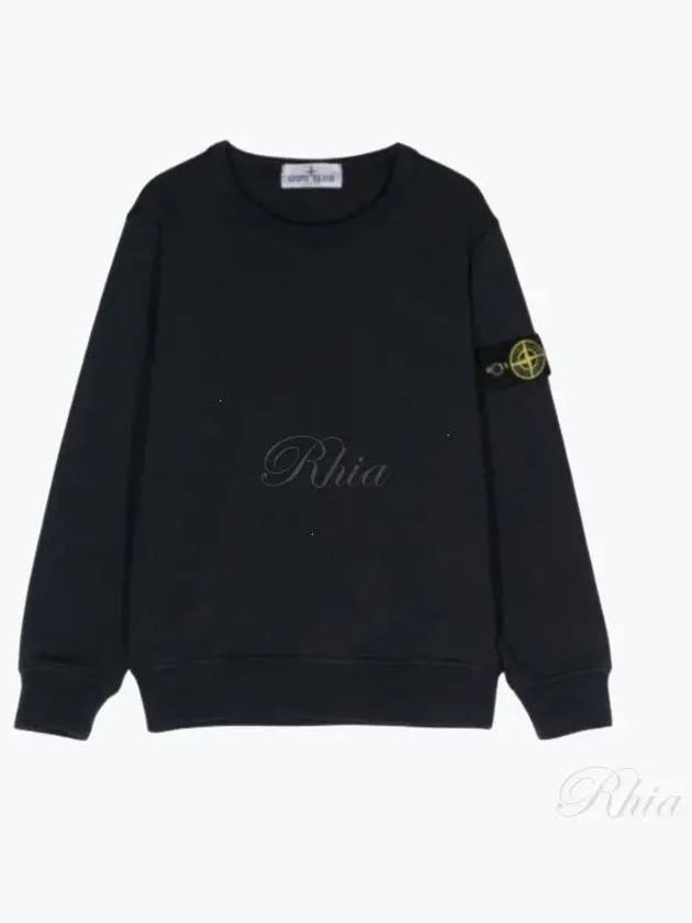 Kids Garment Dyed Logo Wappen Patch Sweatshirt Navy - STONE ISLAND - BALAAN 2