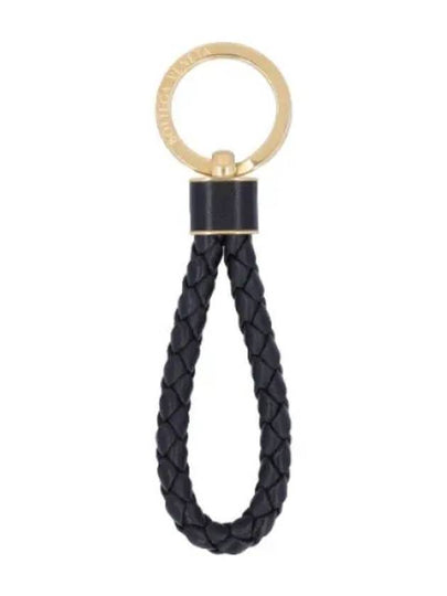 Intrecciato Lambskin Key Holder Black - BOTTEGA VENETA - BALAAN 2