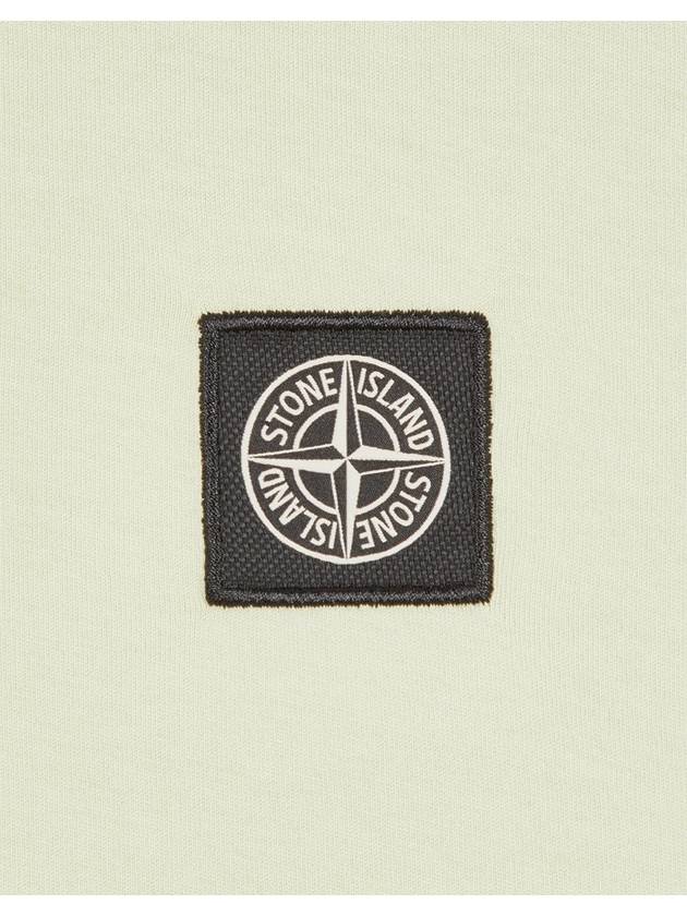 Logo Patch Short Sleeves T-Shirt Pistachio Green - STONE ISLAND - BALAAN 5